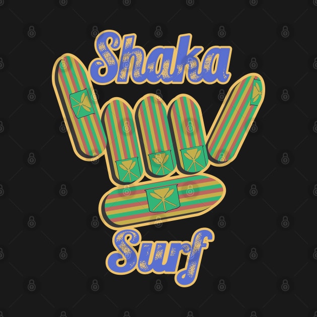 Shaka Surf Boards Traditional Hawaiian Flag by Redmanrooster