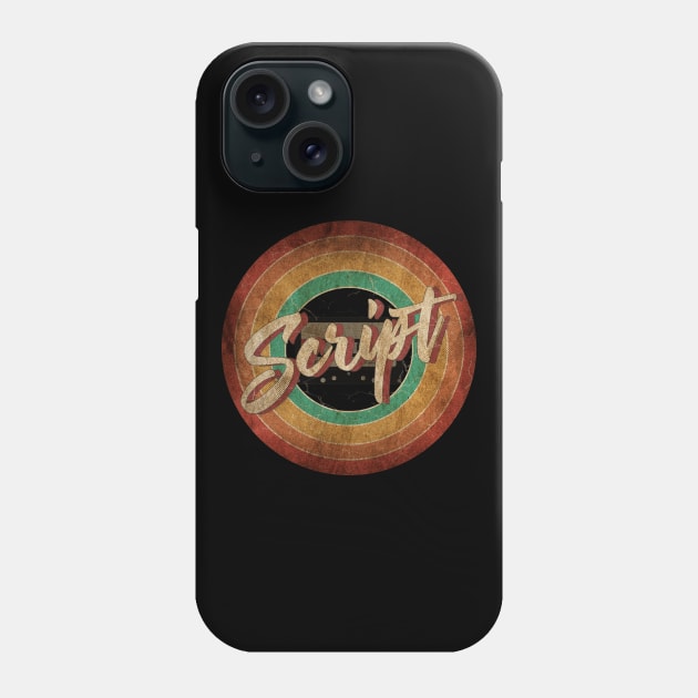 The Script Vintage Circle Art Phone Case by antongg