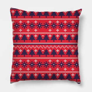 Christmas knitted pattern Pillow