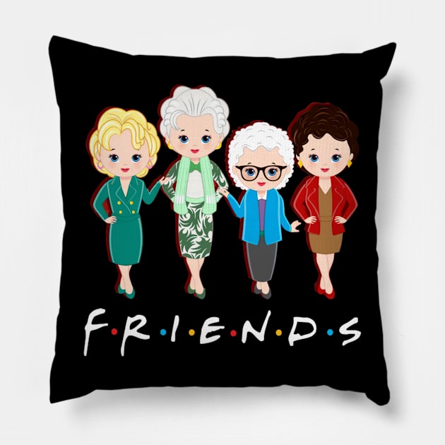 The Golden Girls Episodes Pillow by Beard Art eye