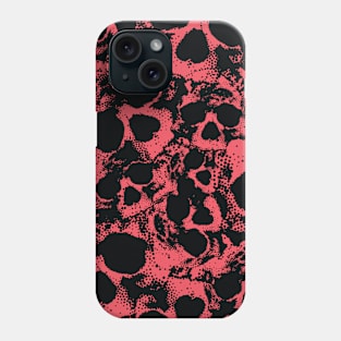 Creepy Red Skulls Horror Pattern Phone Case