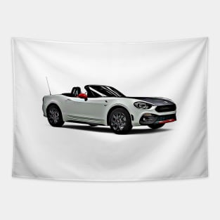 Abarth 124 Cartoon Tapestry