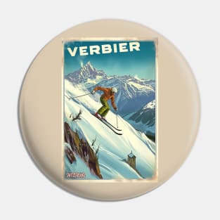 Verbier Switzerland Ski Pin