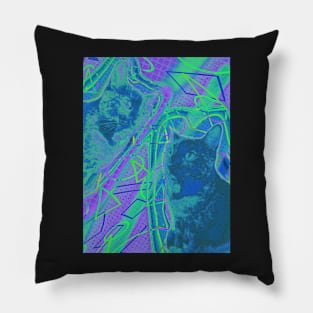 Halftone Cat V7 Pillow