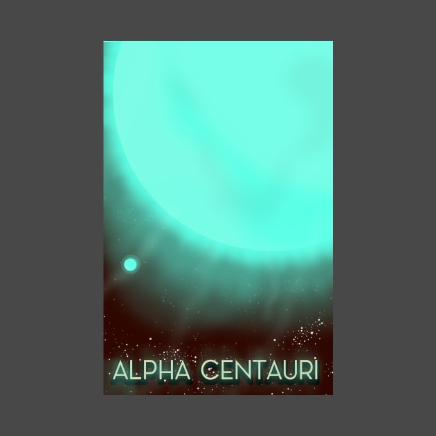 Alpha Centauri Space Art by nickemporium1