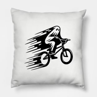 Halloween Ghost BMX rider Pillow