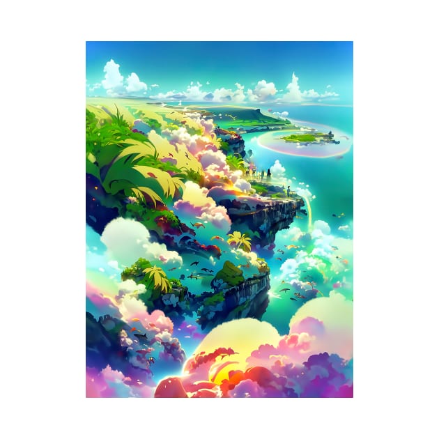 Fantasy Cliffs by Holosomnia