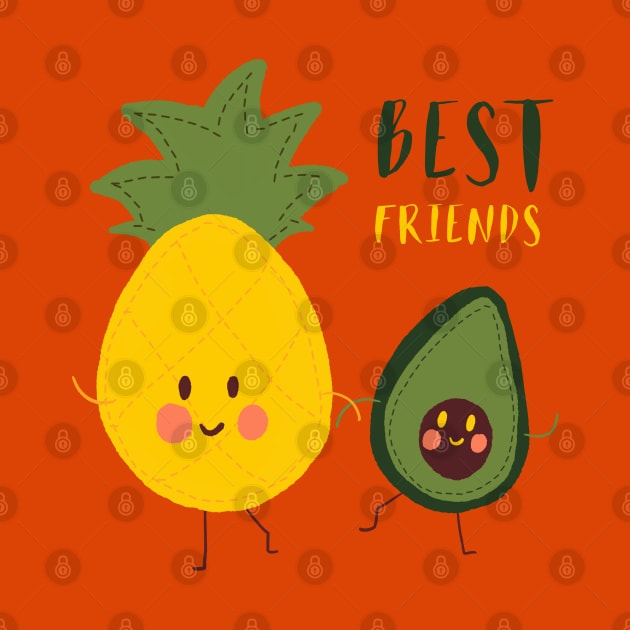 Best friends pineapple and avocado by Mimie20