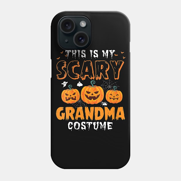 Womens Funny This Is My Scary Grandma Halloween Costume Party Shirt Phone Case by schaefersialice