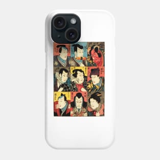 Kabuki actor Japanese art by Utagawa Kuniyoshi Phone Case