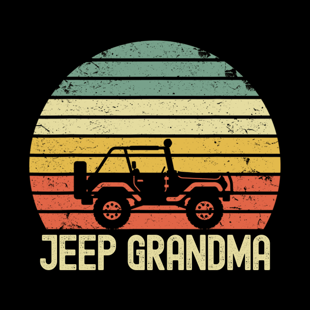 Jeep Grandma Vintage Jeep by Oska Like