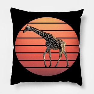 Sun and Giraffe - Africa Pillow