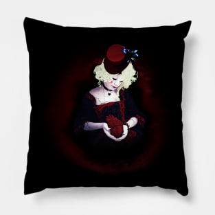 Red Queen of Hearts Pillow