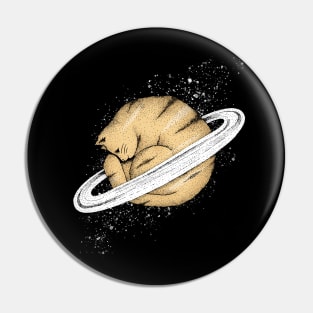 Cat Saturn colored (Caturn) Pin