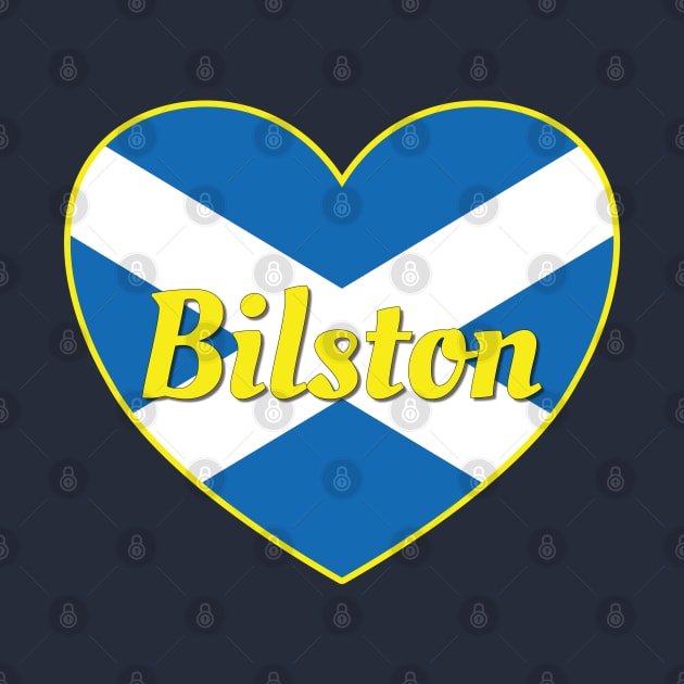 Bilston Scotland UK Scotland Flag Heart by DPattonPD