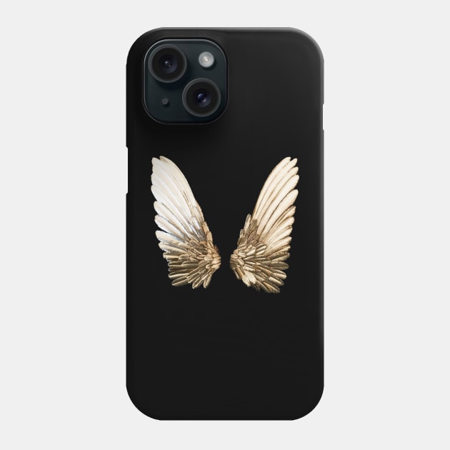 Golden Wings Phone Case by NonsenseArt