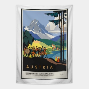 Austria Vintage Poster Tapestry