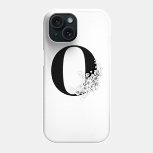 O alphabet Botanical cherry blossom sakura flowers Phone Case