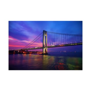 Verrazano Narrows Bridge Digital water color T-Shirt