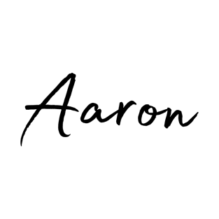 Aaron Name Calligraphy T-Shirt