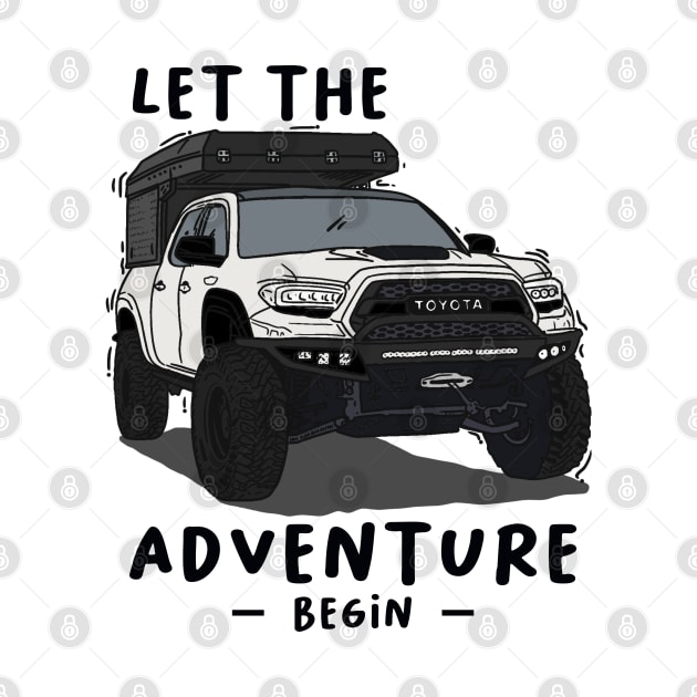 Toyota 4Runner let the adventure begin - White Essential by 4x4 Sketch