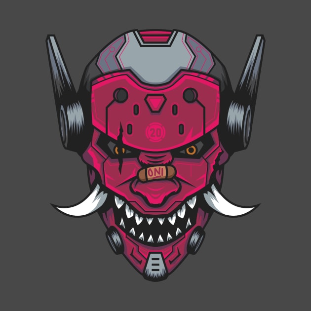 Futuristic Hannya Mask by Zildareds