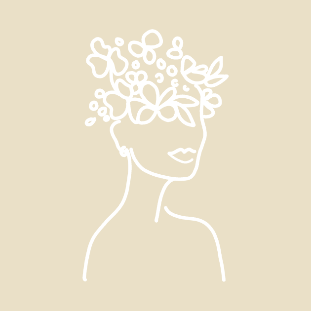 Flower Child Line Art by Adria Adams Co.