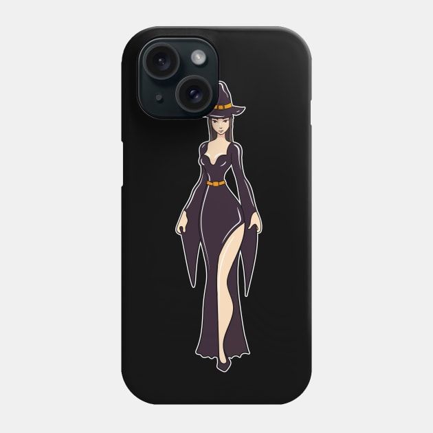 Sexy Witch Phone Case by LetsBeginDesigns