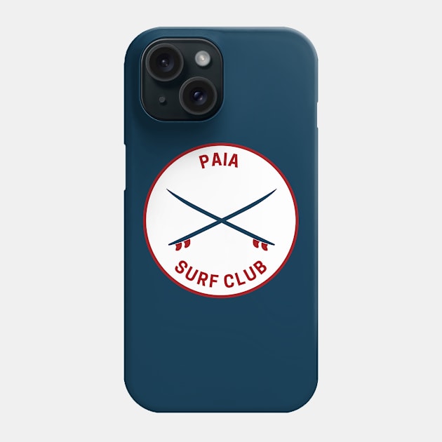 Vintage Paia Hawaii Surf Club Phone Case by fearcity