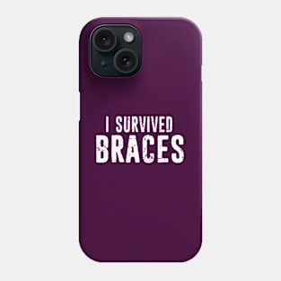 Funny Braces Dentist Dentistry Dental Surgeon Orthodontics Gift for Patient Distressed Typography Phone Case