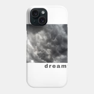 Dreamy Clouds Aesthetic Black and White Phone Case