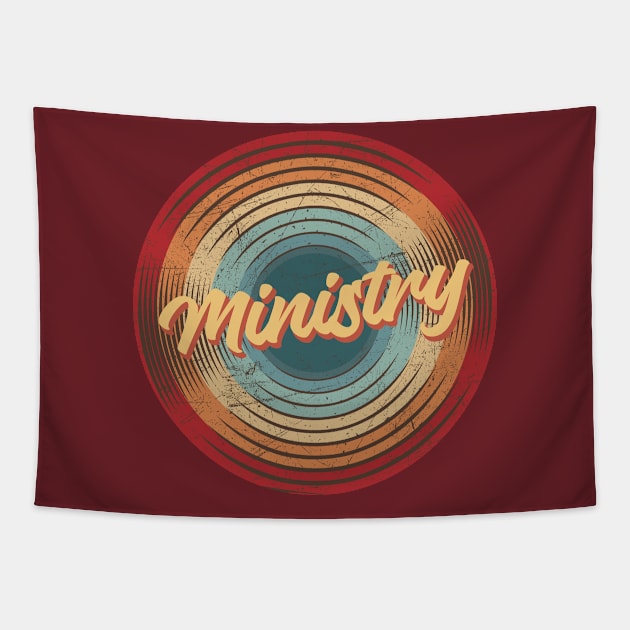 Ministry Vintage Circle Tapestry by musiconspiracy