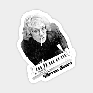 Warren Zevon / Retro Fan Design Magnet