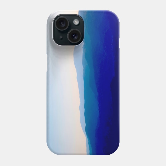 Sunset in Rhodes Shades of Indigo Phone Case by fokafoka