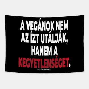 Vegán Aktivista Grafika #takingblindfoldsoff 25 magyar Tapestry