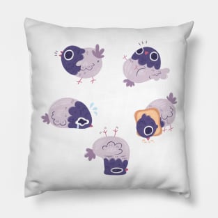 Silly Pigeons Pillow