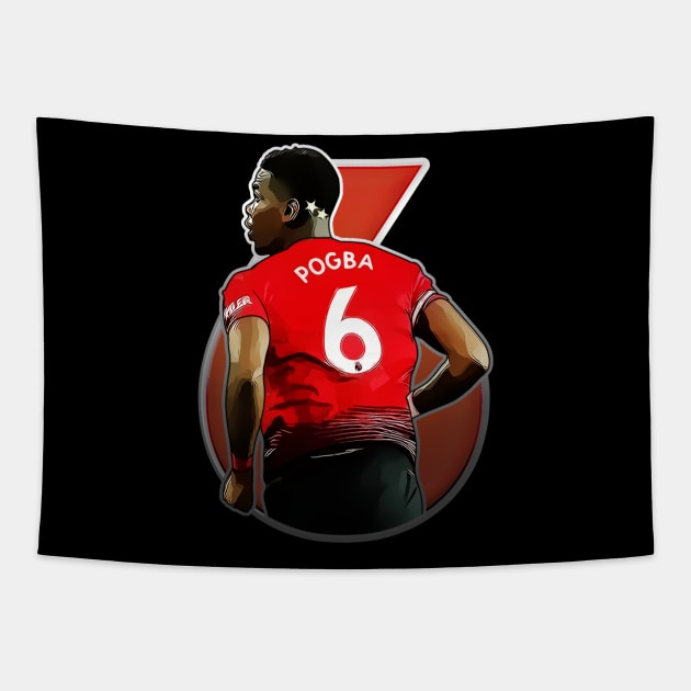 Pogba 6 Tapestry by InspireSoccer