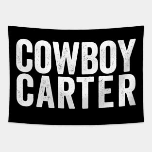 Cowboy Carter - Text Style White Font Tapestry