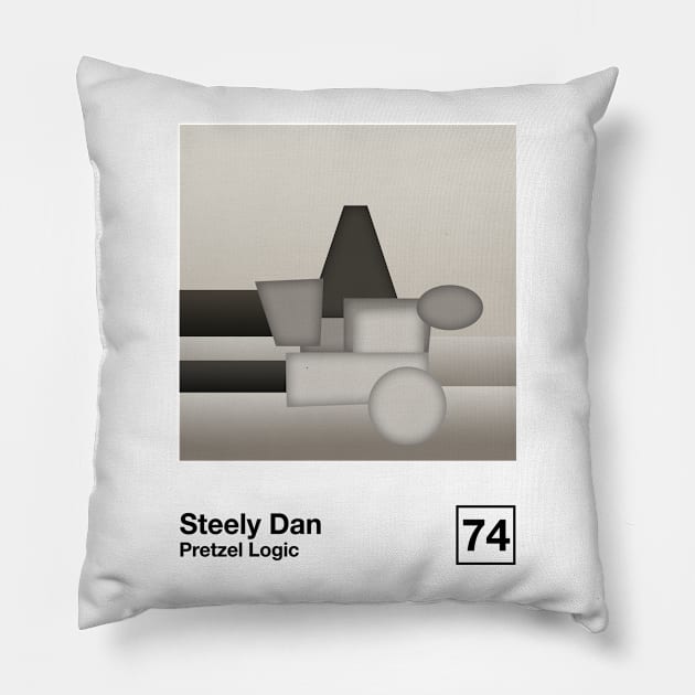 Pretzel Logic / Minimalist Style Graphic Poster Design Pillow by saudade