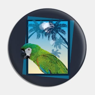 Severe Macaw Pin