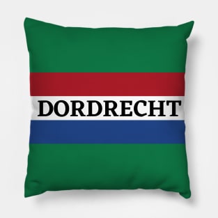 Dordrecht City in Dutch Flag Pillow