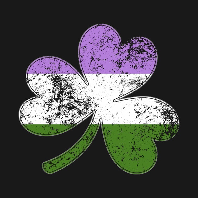 Genderqueer Shamrock Pride Flag by wheedesign