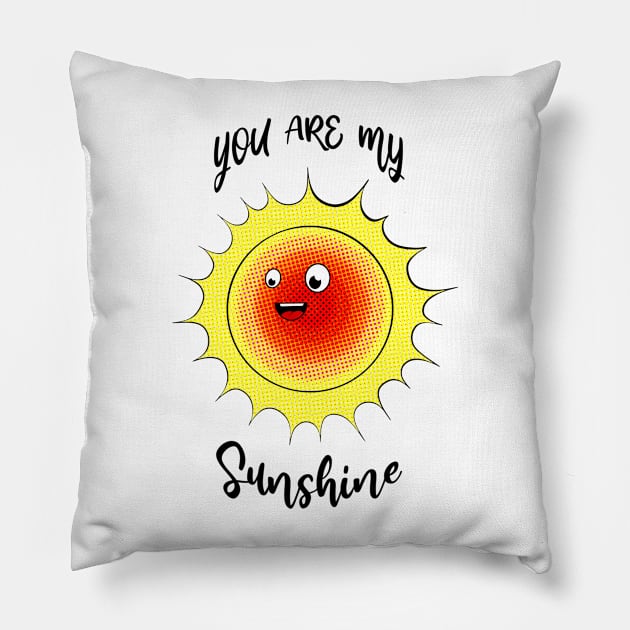 Sunshine Love Pillow by Art by Nabes