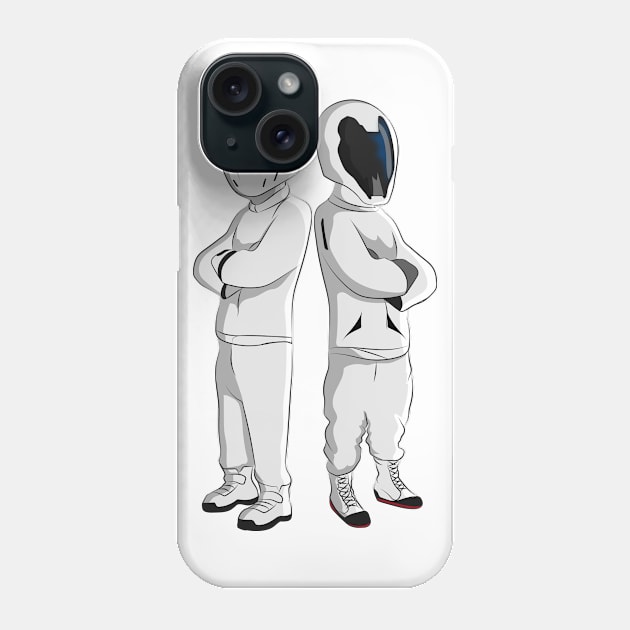 Starman and The Stig cartoon (Pop Art) Phone Case by TheContactor