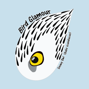 Snowy Owl (Large Text) T-Shirt