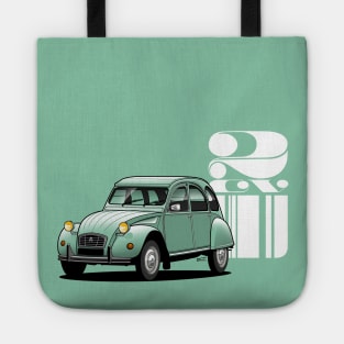 2CV 6 transparent illustration Tote