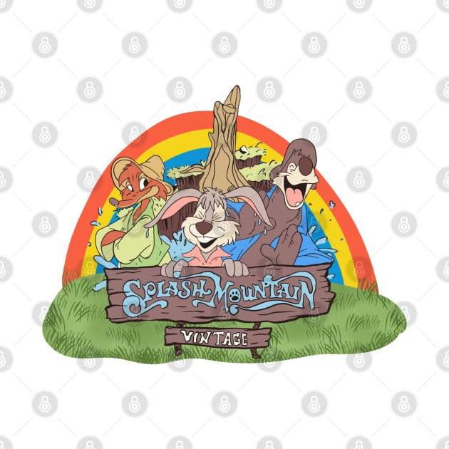 Vintage 80s Splash Mountain Rainbows Garden by 80sCartoons.Club