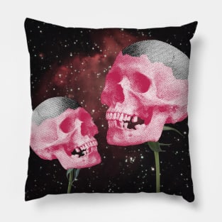 Pink Skulls Pillow