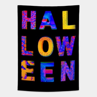 HALLOWEEN Scary Spooky Goopy Letters Tapestry