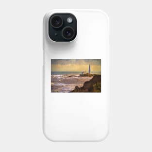 St Mary's Island in December (impressionist filter) Phone Case